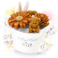 Bouquet ourson parfumé fleur de coton